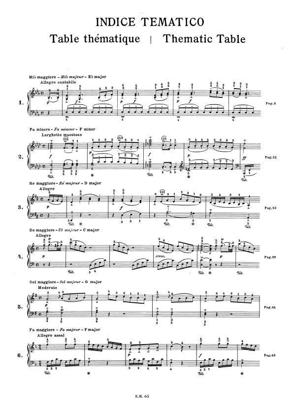 6 Sonatine - Per Pianoforte - pro klavír